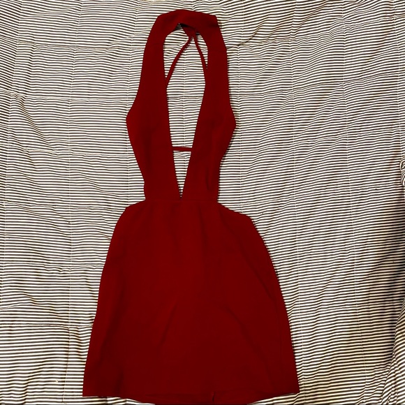 Strappy Burgundy Bodycon Dress NEW - Picture 1 of 2